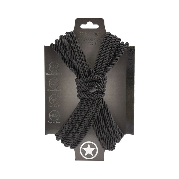 Ouch! Bondage Rope 10 m Nylon Black