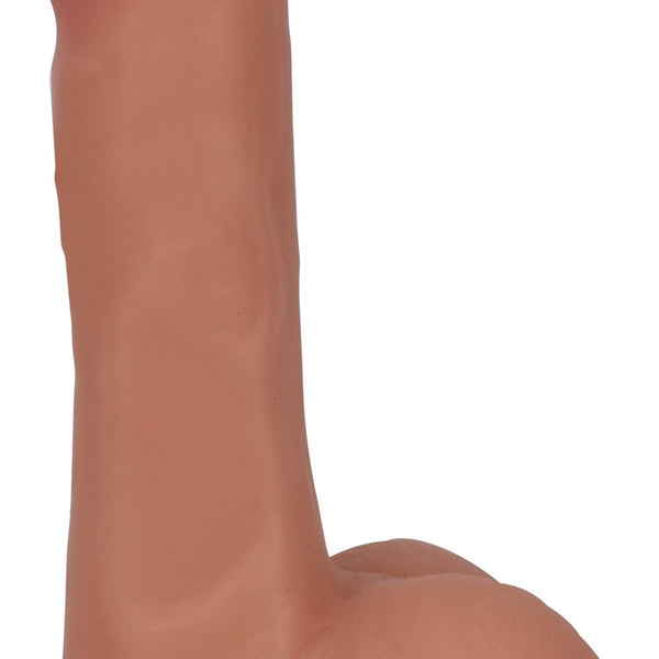 6 Inch Slim Dildo with Balls - Light - Royal Sins