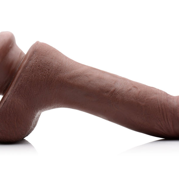 7 Inch Ultra Real Dual Layer Suction Cup Dildo - Dark Skin Tone - Royal Sins