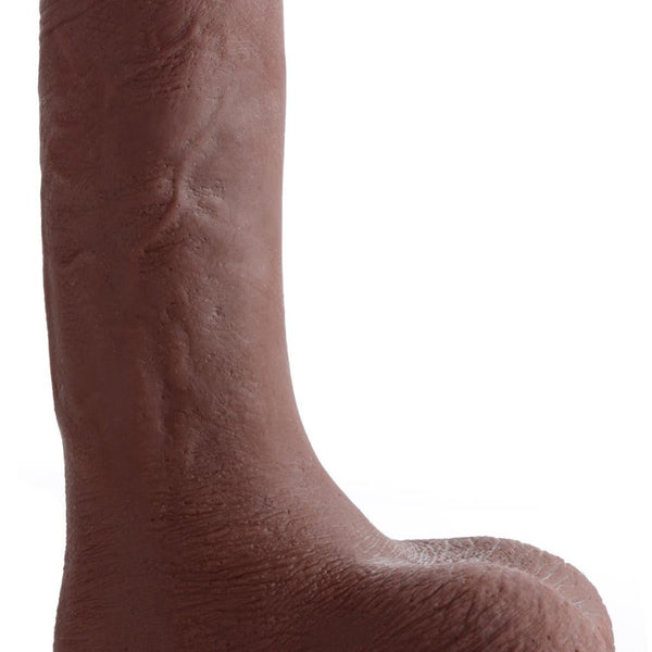 7 Inch Ultra Real Dual Layer Suction Cup Dildo - Dark Skin Tone - Royal Sins