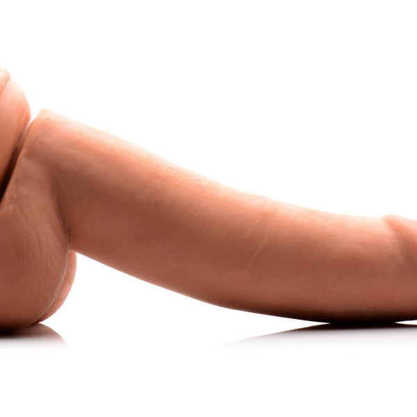 8 Inch Ultra Real Dual Layer Suction Cup Dildo - Medium Skin Tone - Royal Sins