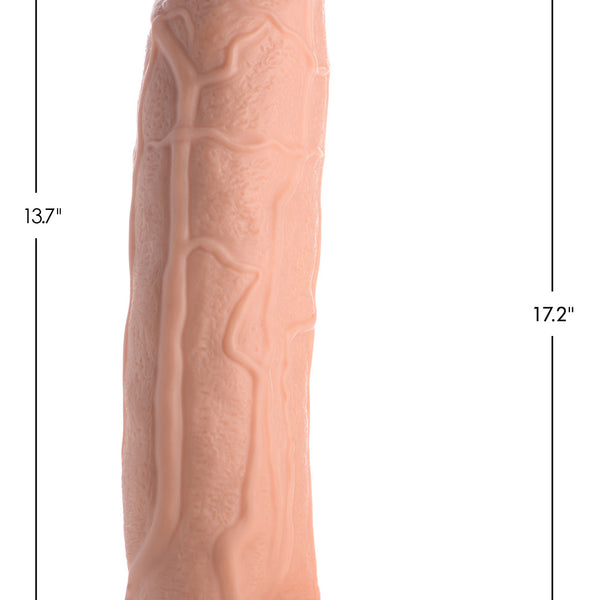 Raging Rhino 17 Inch Veiny Dildo - Flesh