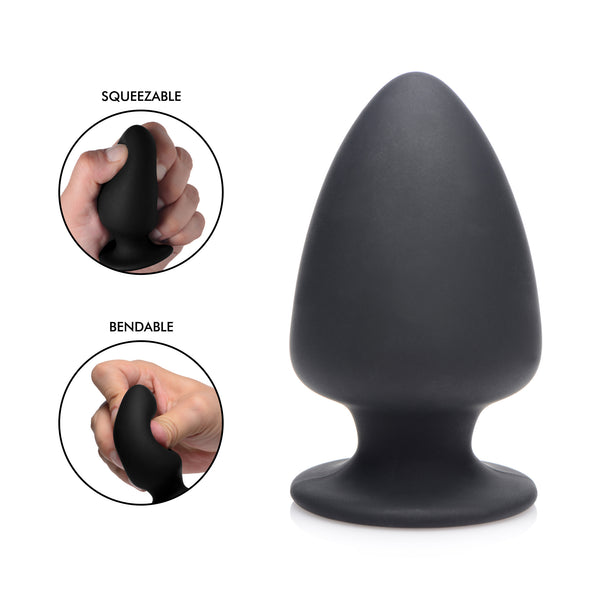 Squeezable Silicone Anal Plug - Small