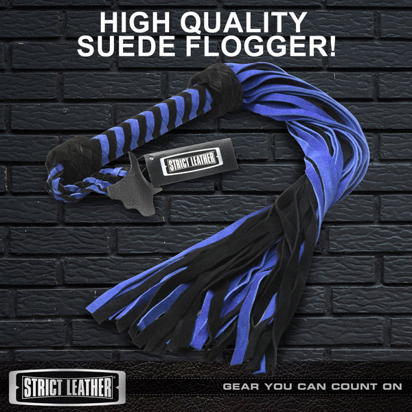 Black and Blue Suede Flogger - Royal Sins