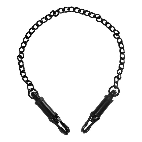 Black Deluxe Adjustable Nipple Clamps - Royal Sins
