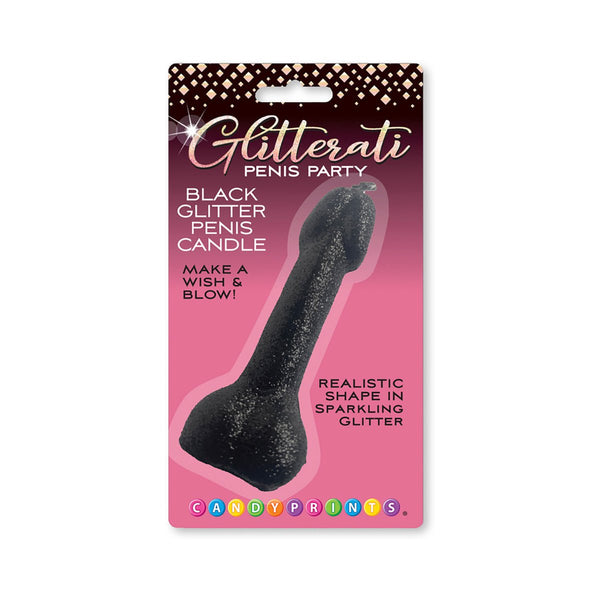 Black Glitter Penis Candle - Royal Sins