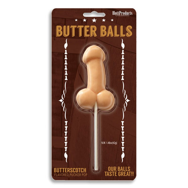 Butter Balls Butterscotch Flavored Pecker Pop - Royal Sins