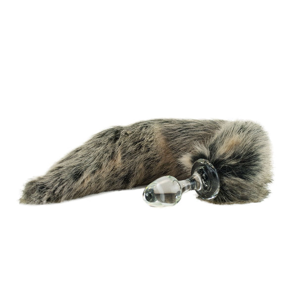 Crystal Delights Minx Tail Plug - Grey Wolf - Royal Sins