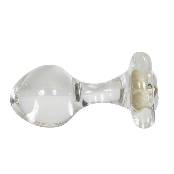 Crystal Delights Small Clear Plug - Aurora Borealis - Royal Sins