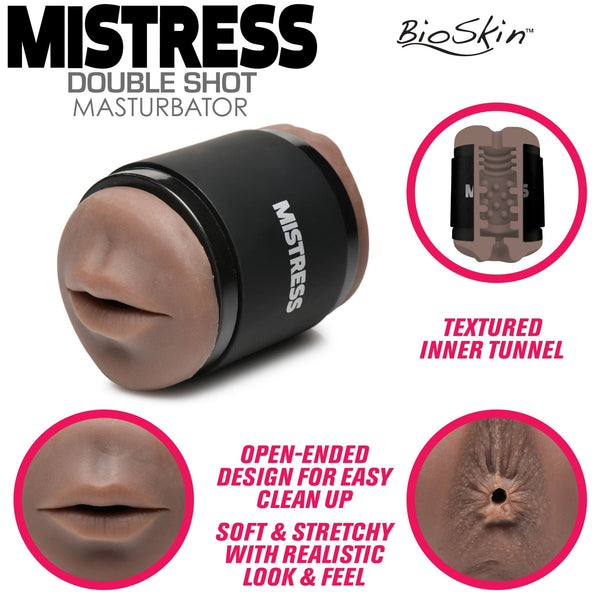 Double Shot Ass and Mouth Stroker - Dark - Royal Sins