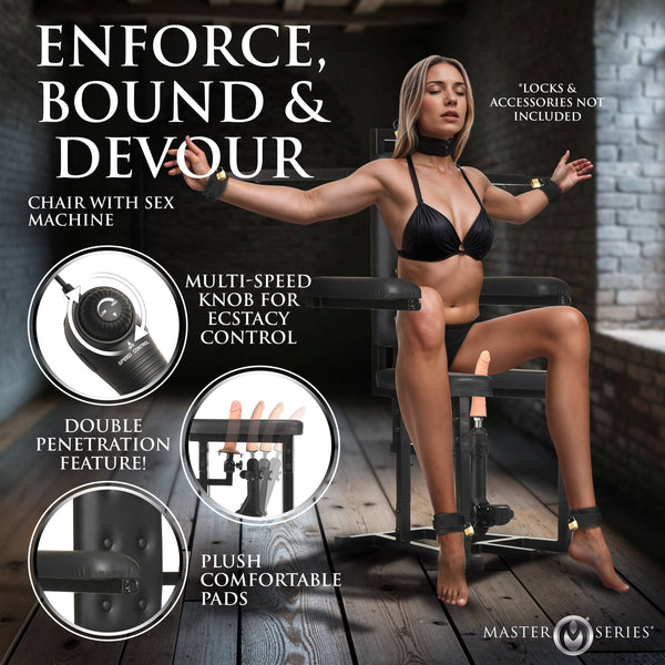 Enforcer Chair with Sex Machine - Royal Sins
