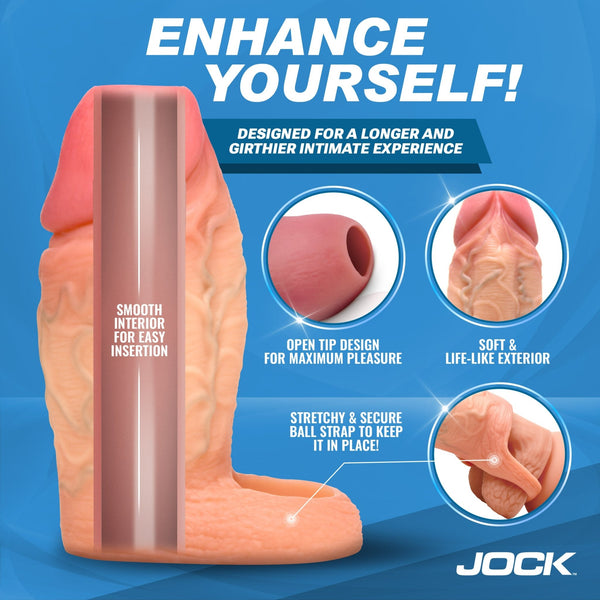 Enhancers Silicone Penis Extension Sleeve - Light - Royal Sins