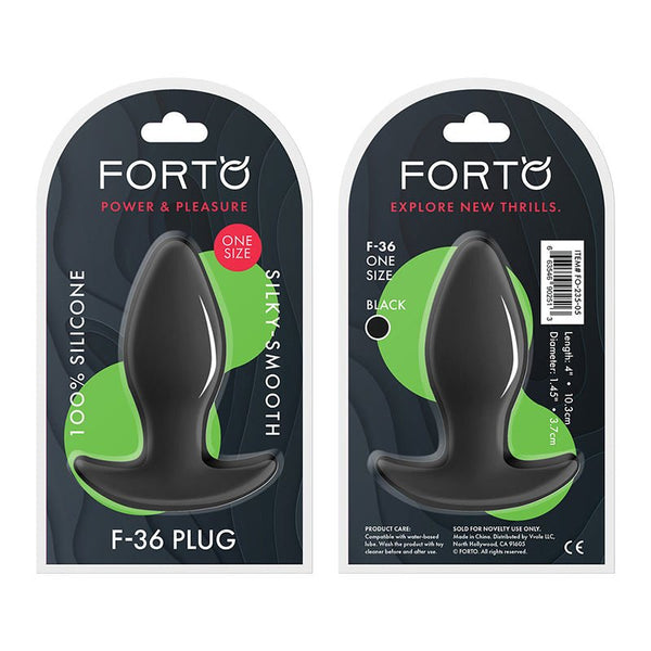 Forto F - 36 Silicone T - Plug Black - Royal Sins