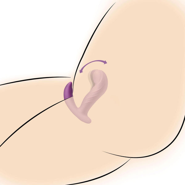 G - Rocker 10X Come Hither Silicone Vibrator with Remote Control - Royal Sins