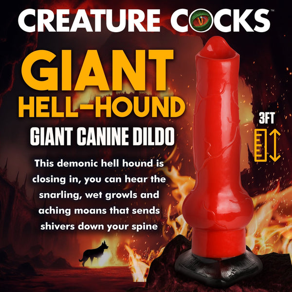 Giant Hell - Hound Canine 3ft Dildo - Royal Sins