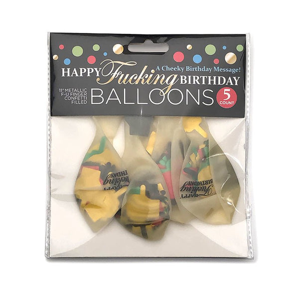 Happy Fucking Birthday Confetti Balloons - Royal Sins