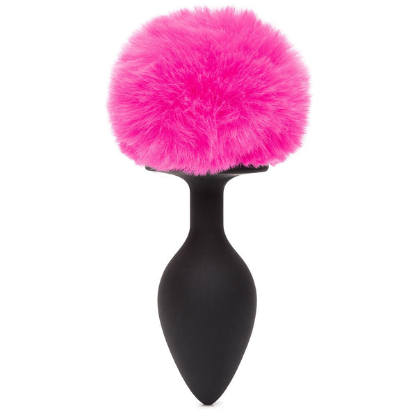 Happy Rabbit Butt Plug Black/Pink Tail Large - Royal Sins