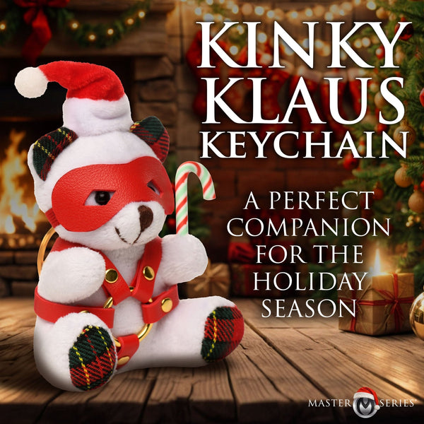 Holiday Bondage Bear Keychain - White - Royal Sins