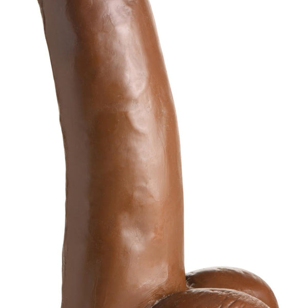 JOCK 8 Inch Dong with Balls Brown - Royal Sins