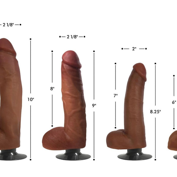 Jock Medium Vibrating Dildo with Balls - 9 Inch - Royal Sins