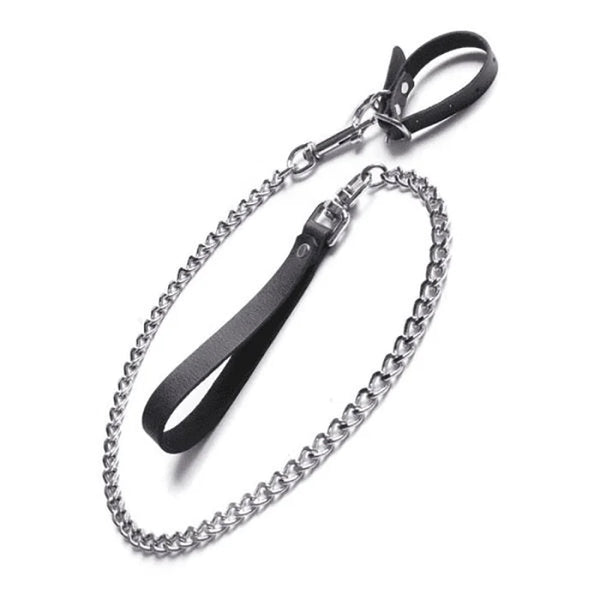 KL Buckling Cock Ring/Chain Leash Set - Royal Sins