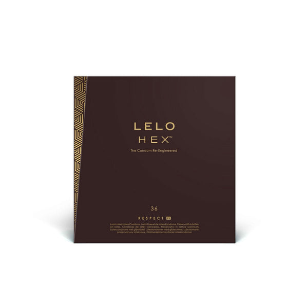 LELO Hex Respect XL Condoms 36pk - Royal Sins