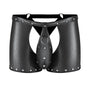 Male Power Fetish Poseidon Chap - Style Short Black L/XL - Royal Sins