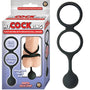 My Cock Ring Scrotum Ring With Weighted Ball Banger Silicone Black - Royal Sins