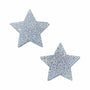 Pastease Crystal Sparkling Star Pasties Silver - Royal Sins