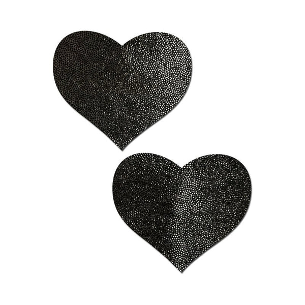 Pastease Everyday Reusable Heart Pasties Black - Royal Sins