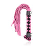 Ple'sur 15.5 in. Leather Flogger Pink - Royal Sins