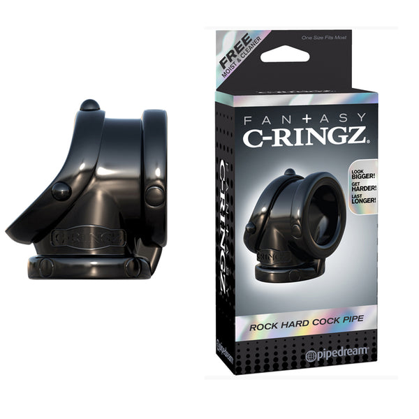 Fantasy C-Ringz Rock Hard Cock Pipe Sling Black