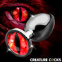 Sinister Eye Red Eye Metal Butt Plug - Large - Royal Sins