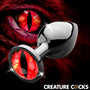 Sinister Eye Red Eye Metal Butt Plug - Medium - Royal Sins