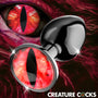 Sinister Eye Red Eye Metal Butt Plug - Small - Royal Sins