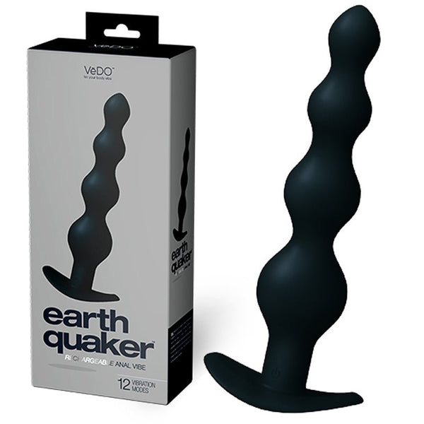 VeDO Earth Quaker Anal Vibe - Just Black - Men's - Royal Sins