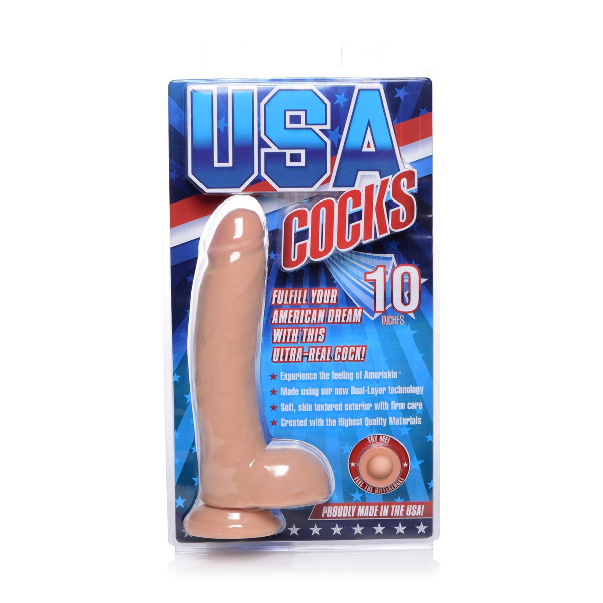 10 Inch Ultra Real Dual Layer Suction Cup Dildo - Royal Sins