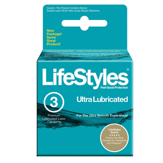 LifeStyles Ultra Lubricated Condoms (3 pack)