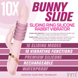 10X Bunny Slide Ring Silicone Vibrator - Royal Sins