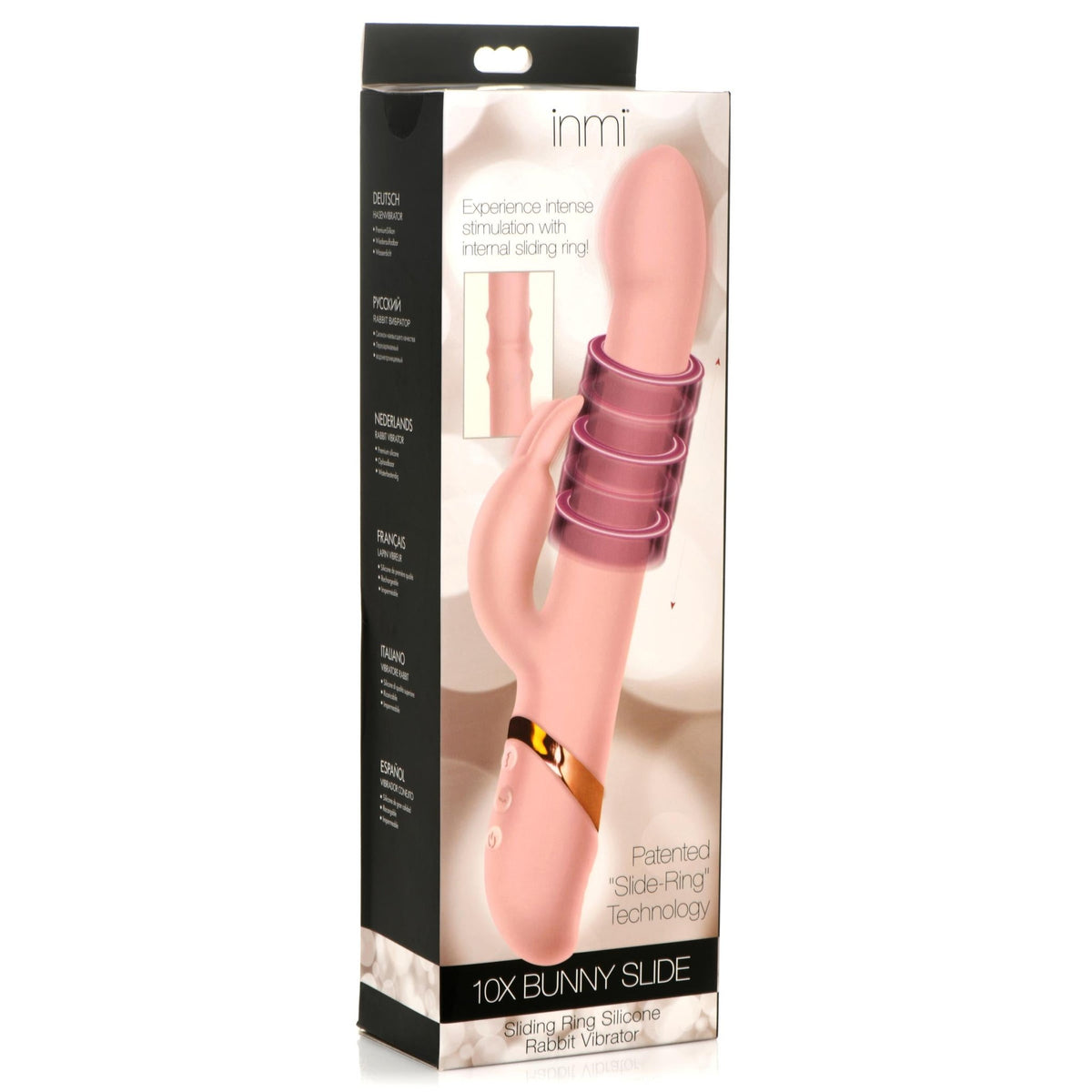 10X Bunny Slide Ring Silicone Vibrator - Royal Sins