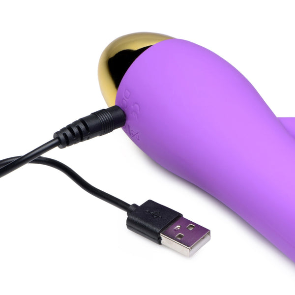 10x Come - Hither G - Focus Silicone Vibrator - Royal Sins