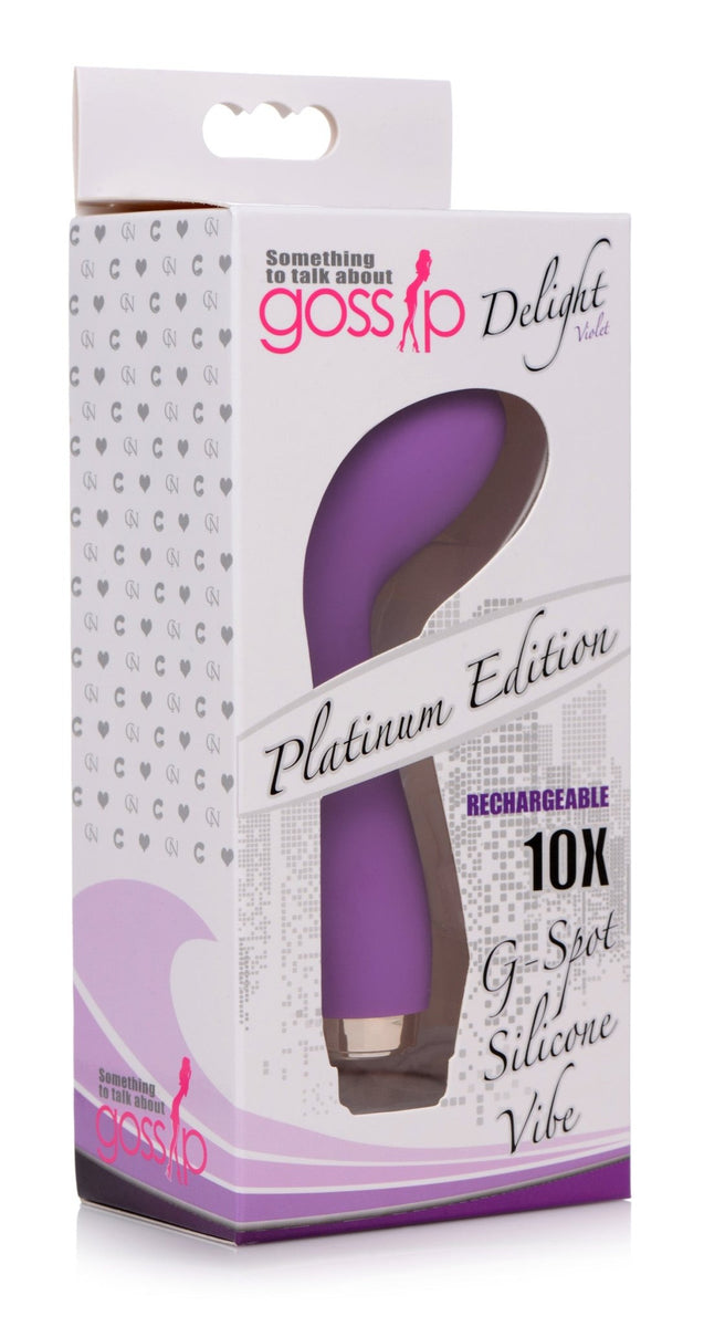 10X Delight G - Spot Silicone Vibrator - Purple - Royal Sins