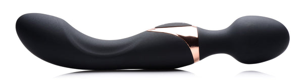 10X Dual Duchess 2 - in - 1 Silicone Massager - Black - Royal Sins