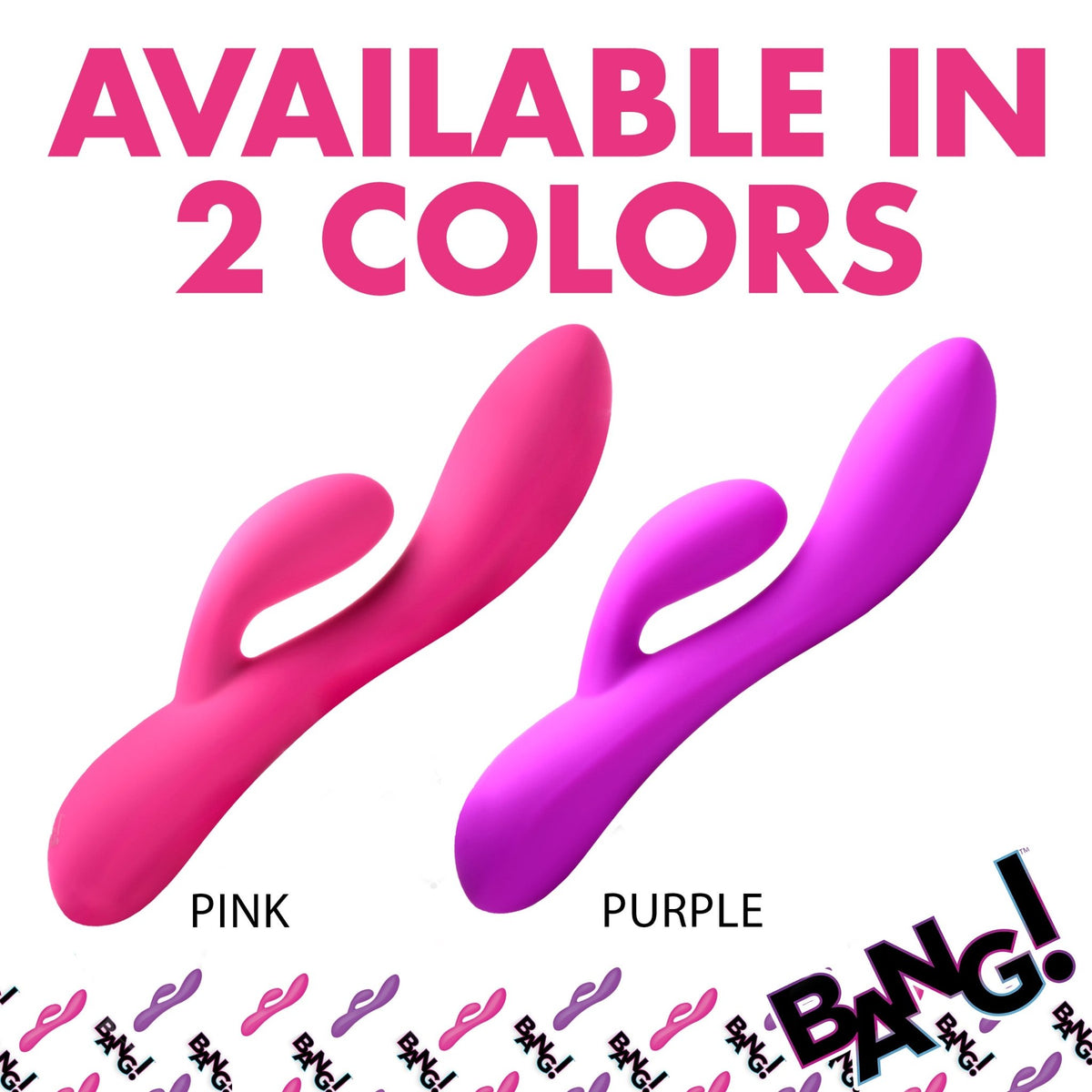 10X Flexible Silicone Rabbit Vibrator - Pink - Royal Sins