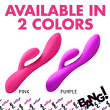 10X Flexible Silicone Rabbit Vibrator - Pink - Royal Sins