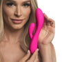 10X Flexible Silicone Rabbit Vibrator - Pink - Royal Sins