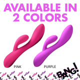 10X Flexible Silicone Rabbit Vibrator - Purple - Royal Sins