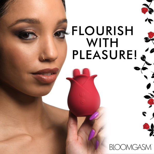 10X Fondle Massaging Rose Silicone Clit Stimulators - Royal Sins