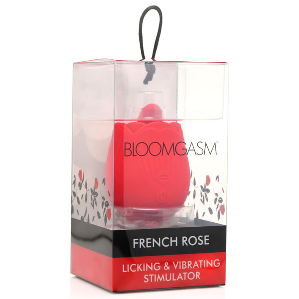 10X French Rose Licking and Vibrating Stimulator - Royal Sins