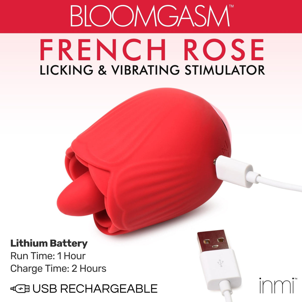 10X French Rose Licking and Vibrating Stimulator - Royal Sins